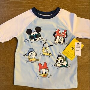 GAP Kids Swim Rashguard - Blue and White